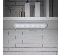 Applique Moderna Lero Plastica Argento Led Integrato 1,5W 6500K