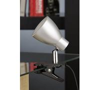 Briloner Leuchten 2617-018P - Faretto a pinza a 21 LED, colore: Titano