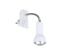 Briloner Leuchten 2739-016P - Lampada da lettura, 1 x E14, colore: Bianco