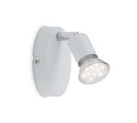 BRILONER Faretto Orientabile GU10, 3 W, Bianco, 10.5 x 6.5 x 8 cm