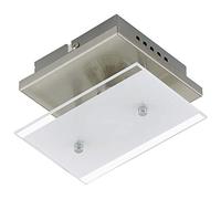 BRILONER Leuchten 3596-012 Plafoniera LED Applique, Plastica e Vetro, GU10, 3 Watts, Satinati