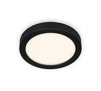 Plafoniera Contemporanea Fire Black Metallo Nero Led Integrato 16,5W 4000K