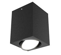BRILONER Leuchten - Lampada a LED, lampada da soffitto GU10, riflettore orientabile, 400 lumen, 3.000 Kelvin, nero, 8x8cm, 5 Watt