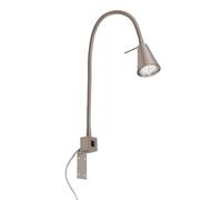 Briloner Applique a LED Tuso, montaggio a letto, nichel Briloner