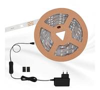 Briloner Leuchten - Nastro LED da 3 m, autoadesivo, 10 W, 90 LED, interruttore cavo, driver incluso, cavo da 1,8 m, durata: 50.000 ore