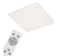 BRILONER Leuchten - Pannello a LED, plafoniera dimmerabile, lampada da soffitto con bordo luminoso, controllo della temperatura di colore, 24 watt, 2.400 lumen, bianco, 450x450x69mm (LxPxH)