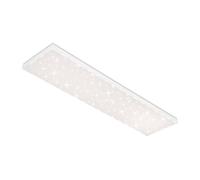 BRILONER Leuchten - Pannello a LED, plafoniera dimmerabile, lampada da soffitto con bordo luminoso, regolazione della temperatura di colore, 38 watt, 3.800 lumen, bianco, 1195x295x69mm