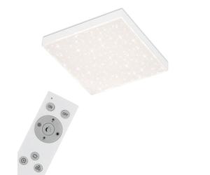 BRILONER Leuchten - Pannello a LED, plafoniera dimmerabile, lampada da soffitto con bordo luminoso, regolazione della temperatura di colore, 15 watt, 1.600 lumen, bianco, 295x295x61mm