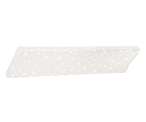 BRILONER Leuchten - Pannello a LED, plafoniera dimmerabile, lampada da soffitto con bordo luminoso, regolazione della temperatura di colore, 24 watt, 2.400 lumen, bianco, 1000x250x69mm
