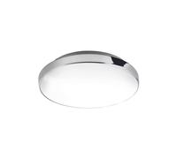 BRILONER Leuchten - Plafoniera a LED, lampada da bagno, IP44, 13 Watt, 1.200 Lumen, 4.000 Kelvin, bianco-cromo, Ø 28,5cm