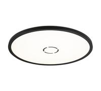 Briloner Leuchten - Plafoniera a LED, lampada da soffitto con retroilluminazione, 18 W, 2.400 lumen, 4.000 Kelvin, rotonda, bianco-nero, Ø 29,3cm
