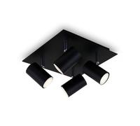 Briloner Plafoniera 2857-045, orientabile, 4 luci, nero Briloner