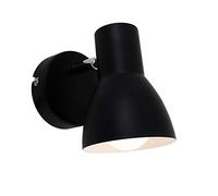 BRILONER Macchie Plafoniera, Lampada da soffitto, faretto orientabile e inclinabile, 1x E14, Max. 25 Watt, retrò, Nera, 80x130 mm (DxA) W, Nero