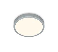 BRILONER Leuchten - Plafoniera LED, luce bianca calda, color argento, diametro 280 x 40 mm