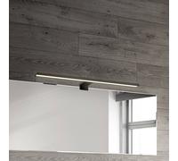 BRILONER - Lampada specchio bagno 2 in 1 montaggio, IP44 protezione dagli spruzzi d'acqua, applique specchio, luce per specchio bagno, 50 x 10,5 x 4 cm, nero