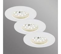 Briloner Luci da incasso LED Attach Dim, IP44, set di 3, bianco Briloner