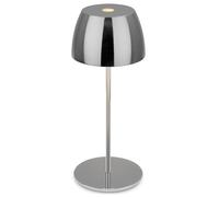 Lampada Da Tavolo Moderna Serina Mini Plastica Cromo Led Integrato 2,5W 2700K