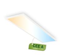 BRILONER - EEK A Pannello LED efficiente con 12,6W a 2860lm, telecomando, dimmerabile, CCT da bianco caldo a bianco freddo, pannello LED soffitto, pannelli soffitto, 100x25x6 cm, bianco
