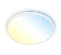 BRILONER - Pannello LED con telecomando, dimmerabile, cielo stellato, CCT bianco caldo a freddo, pannello LED soffitto, soggiorno, plafoniere da soffitto, 37,5x4,5 cm,