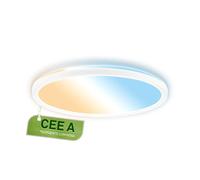 BRILONER - Pannello LED da soffitto, CEE A sorgente luminosa, CCT, ultrapiatto, dimmerabile con telecomando, retroilluminazione, pannelli, luce pannello, lampadario, 29,3x2,8 cm, bianco