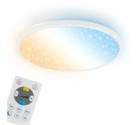 Briloner - Pannello LED Dimmerabile CCT Cielo Stellato Bianco 30x4 cm | Luce Da Bianco Caldo A Freddo Lampada Soffitto Plafoniera Camera Da Letto Soggiorno Illuminazione Interni