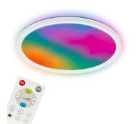 Briloner - Pannello LED Dimmerabile Telecomando CCTIC RGBIC Bianco 29 cm | 17W, 2400lm, Retroilluminazione, Cambio Colore, Funzione Memoria, Timer, Lampada Da Soffitto, Soggiorno, Plafoniera Camera