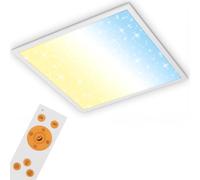 BRILONER Pannello LED, Lampada Decorazione a Stella, Luce da soffitto dimmerabile, Controllo della Temperatura del Colore (CCT), 3.800 Lumen 36 W, Bianco, 59.6 x 59.6cm