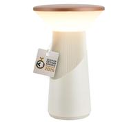 BRILONER - Pilia lampada da tavolo senza fili, touch dimmer continuo, ip44, cavo usb-c, lampada da scrivania senza fili, comodino, German Design Award 2026, 15 x 24 cm, grigio caldo coffee
