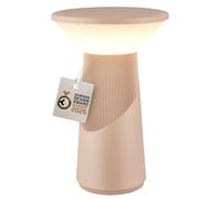 BRILONER - Pilia lampada da tavolo senza fili, touch dimmer continuo, ip44, cavo usb-c, lampada da scrivania senza fili, comodino, German Design Award 2026, 15 x 24 cm, beige