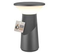 BRILONER - Pilia lampada da tavolo senza fili, touch dimmer continuo, ip44, cavo usb-c, lampada da scrivania senza fili, comodino, German Design Award 2026, 15 x 24 cm, antracite