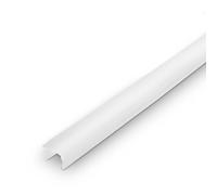 Briloner - Pimp your Panel Diffusor aspetto bianco, profilo in plastica, accessori pannelli acustici, larghezza fessura 14-15 mm, bloccabile, accorciabile, 1,3 m, bianco