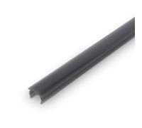 Briloner - Pimp your Panel Diffusore effetto fumé scuro, profilo in plastica, accessori pannelli acustici, larghezza fessura 12-13 mm, fissabile, accorciabile, 1,3 m, effetto fumé