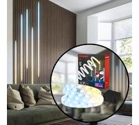 Striscia Led Pimp Your Panel Plastica Bianco 2,6Mt Led Integrato 18W