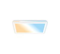 Briloner Plafone LED Tava A, CCT, 29 x 29 cm, bianco, telecomando Briloner