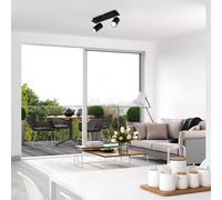 Briloner Plafoniera 2857-025, orientabile, 2 luci, nero Briloner