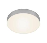 BRILONER - Plafoniera a LED a soffitto, Lampadario LED senza cornice, pannello LED, lampada moderna, temperatura di colore bianco caldo, Ø212 mm, color argento