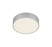 Briloner - Plafoniera a LED con decorazione a cielo stellato, lampada LED, lampadario, pannello da soffitto LED, temperatura di colore bianco neutro, Ø157 mm, colore argento