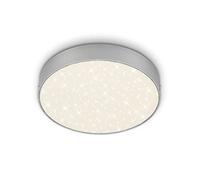 Briloner - Plafoniera a LED, decorazione a cielo stellato, lampadario, lampada senza cornice, pannello da soffitto LED, temperatura di colore bianco neutro, Ø212 mm, color argento