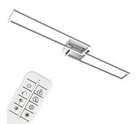 Plafoniera Applique Frame cm 110x25 Potenza 40Watt 2700K Dimmerabile Colore Cromo