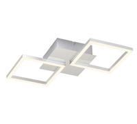 BRILONER 3207-018 LED orientabile, 16 Watt, 1200 Lumen, 3000 Kelvin, plafoniera di Colore Argento Cromato 11 W, Chrom-silberfarbig, 470x226x73mm (LxBxH)