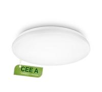 BRILONER - Classe A Plafoniera con luce bianca neutra, 12W, 2520lm, 50.000h di luce, lampada soffitto, plafoniera soffitto, plafoniere da soffitto, lampadario soffitto, 38 x 6,5 cm, bianco