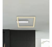 Briloner Plafoniera LED a sensore Nici quadrato alu Briloner
