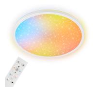 Briloner - Plafoniera LED AuraGlow Cielo Stellato Dimmerabile 37cm Bianco