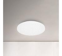 BRILONER - Plafoniera LED con decoro a stella, plafoniera LED bagno IP44, decoro traforato, luce bianca neutra, Ø340 mm, bianco