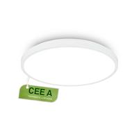BRILONER - EEK A Plafoniera LED Efficiente con 12,7W a 2900lm, luce bianca neutra, decoro in alluminio, lampada soffitto, plafoniere da soffitto, lampadario soffitto, 33x6cm, bianco