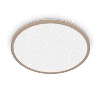 BRILONER - Plafoniera LED, cielo stellato, luce bianca neutra, lampada soffitto, plafoniera soffitto, plafoniera camera da letto, plafoniere, lampadario soffitto, 37,5x4,5 cm, beige