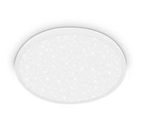 BRILONER - Plafoniera LED, cielo stellato, luce bianca neutra, lampada soffitto, plafoniera soffitto, plafoniere da soffitto, plafoniera camera da letto, lampadario soffitto, 37,5x4,5cm, bianco