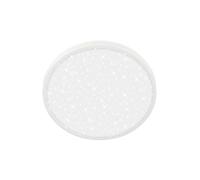 BRILONER - Plafoniera LED, colore della luce bianco neutro, cielo stellato, lampada soffitto, camera da letto, 24 x 6 cm, bianco