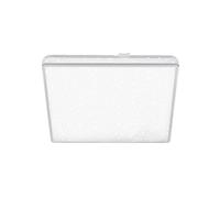BRILONER - Plafoniera LED con cielo stellato, plafoniera LED decorazione a stella, effetto retroilluminazione, piatto, luce bianca neutra, 270x270x45 mm, cromo opaco