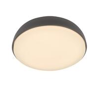 BRILONER - Plafoniera LED con luce bianca calda, 10W, 1200lm, lampada soffitto, plafoniera 28,5x7,6 cm, antracite